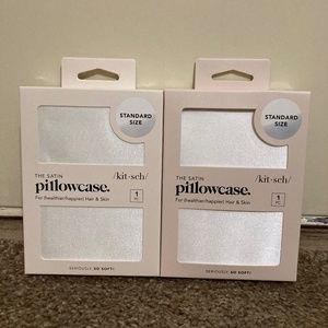 Kitsch Satin Pillow Cases in Ivory